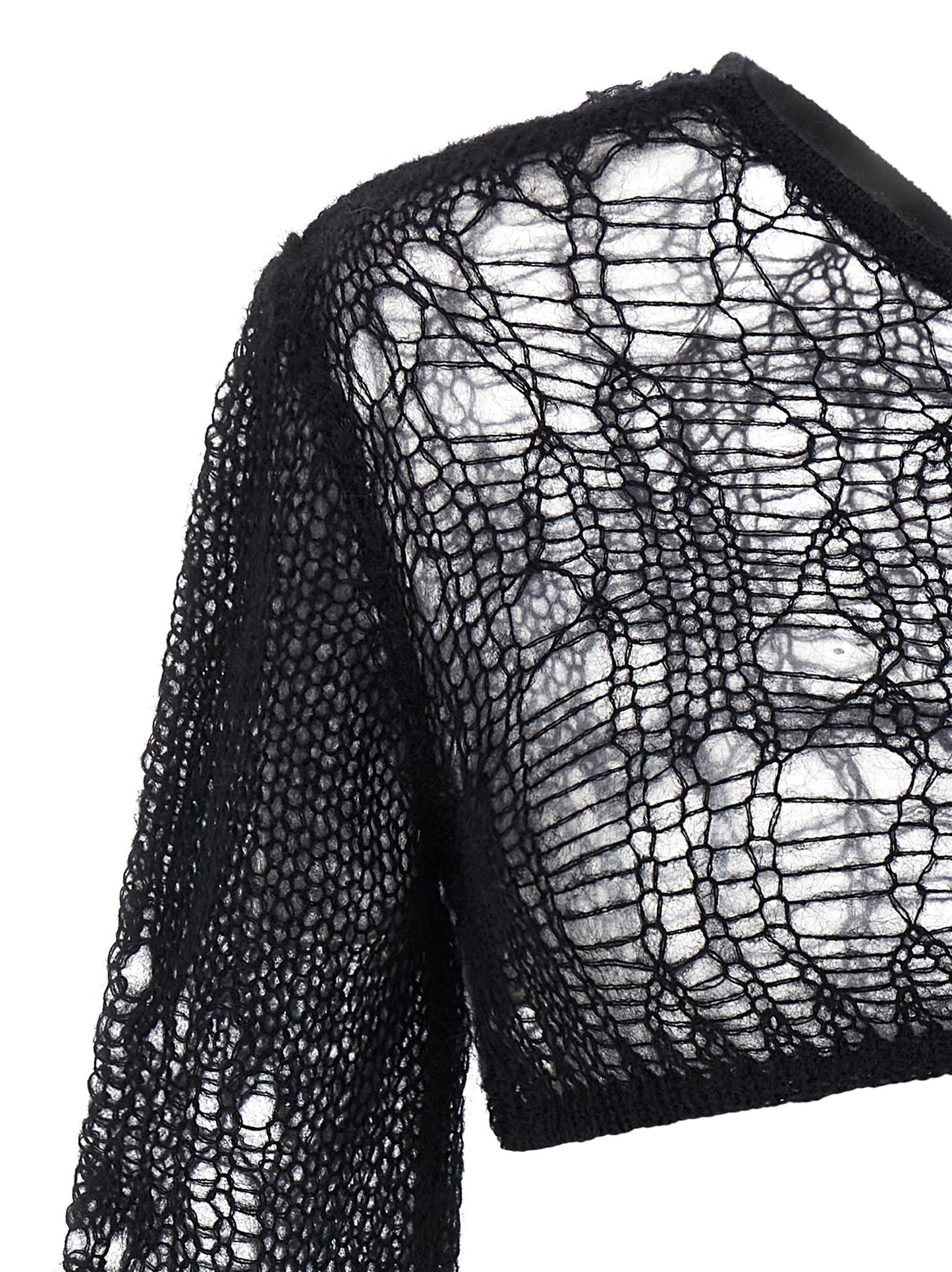 Tank Top by Rick Owens for women in mohair wool & nylon black showcases a streamlined Women's Mohair Wool & Nylon Tank Top design with a streamlined and .