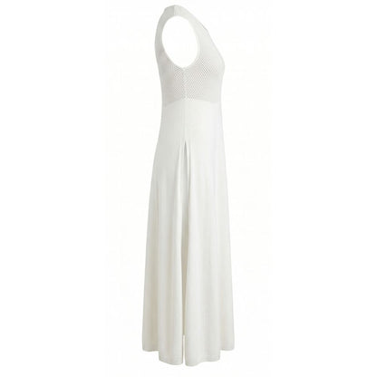 Malo White Silk Women Dress