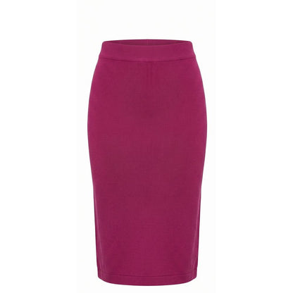 Malo Purple Cotton Women Skirt