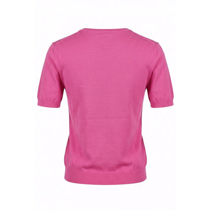 Malo Pink Cotton Women Sweater