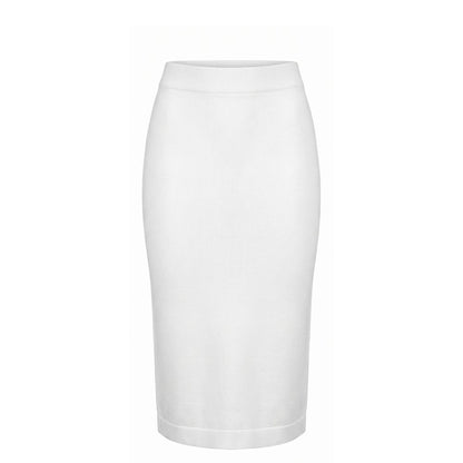 Malo White Cotton Women Skirt