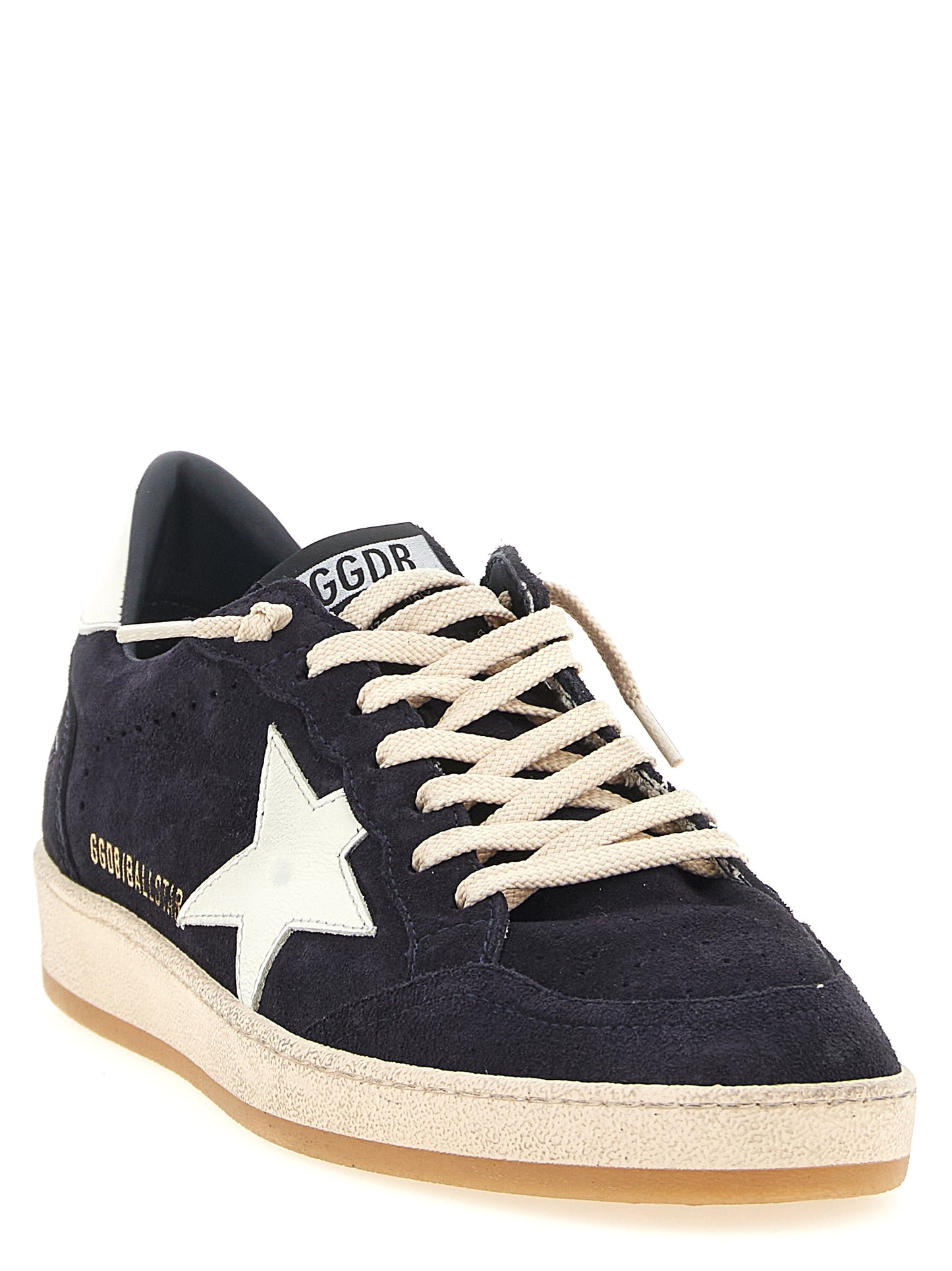 Sneakers by Golden Goose for men in bos taurus suede & nappa cowhide leather blue features an fashionable silhouette, showcasing the premium Star Men's Low Top Bos Taurus Suede & Nappa Cowhide Leather Sneakers in a fashionable low-top style that offers a fashionable finish for refined style.