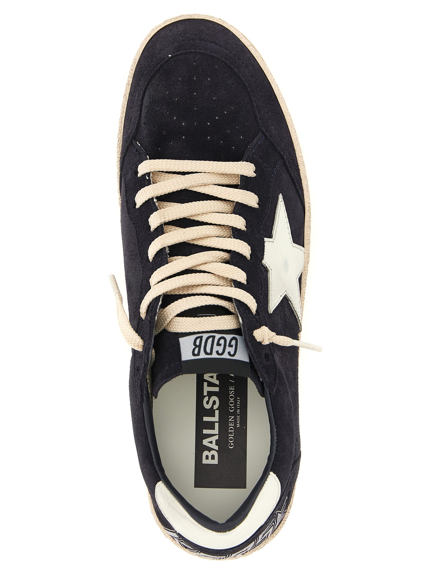 Sneakers by Golden Goose for men in bos taurus suede & nappa cowhide leather blue features a chic design, perfectly showcasing the chic low-top style of this Star Men's Low Top Bos Taurus Suede & Nappa Cowhide Leather Sneakers.