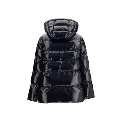Puffer Jacket by PINKO for women in polyamide & polyester black features a city-ready silhouette, detailed with pockets & insulated and a city-ready .