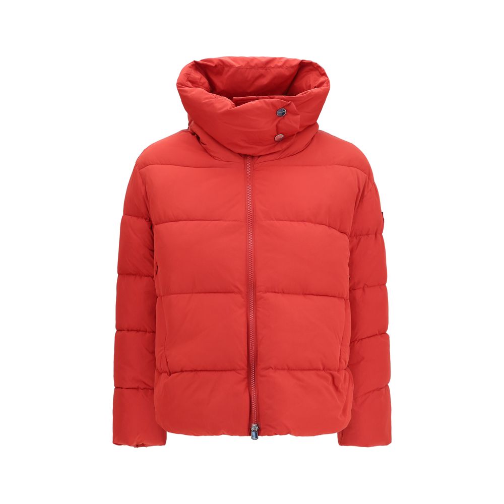 Hooded Puffer Jacket by PINKO for women in nylon & polyester multicolor features an on trend silhouette, showcasing refined pockets, hooded & insulated and a sophisticated hooded neckline for a truly on trend finish.