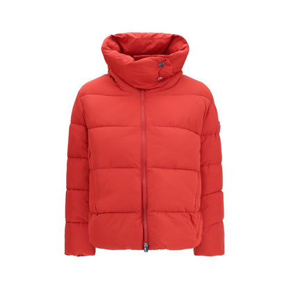 Hooded Puffer Jacket by PINKO for women in nylon & polyester multicolor features an on trend silhouette, showcasing refined pockets, hooded & insulated and a sophisticated hooded neckline for a truly on trend finish.