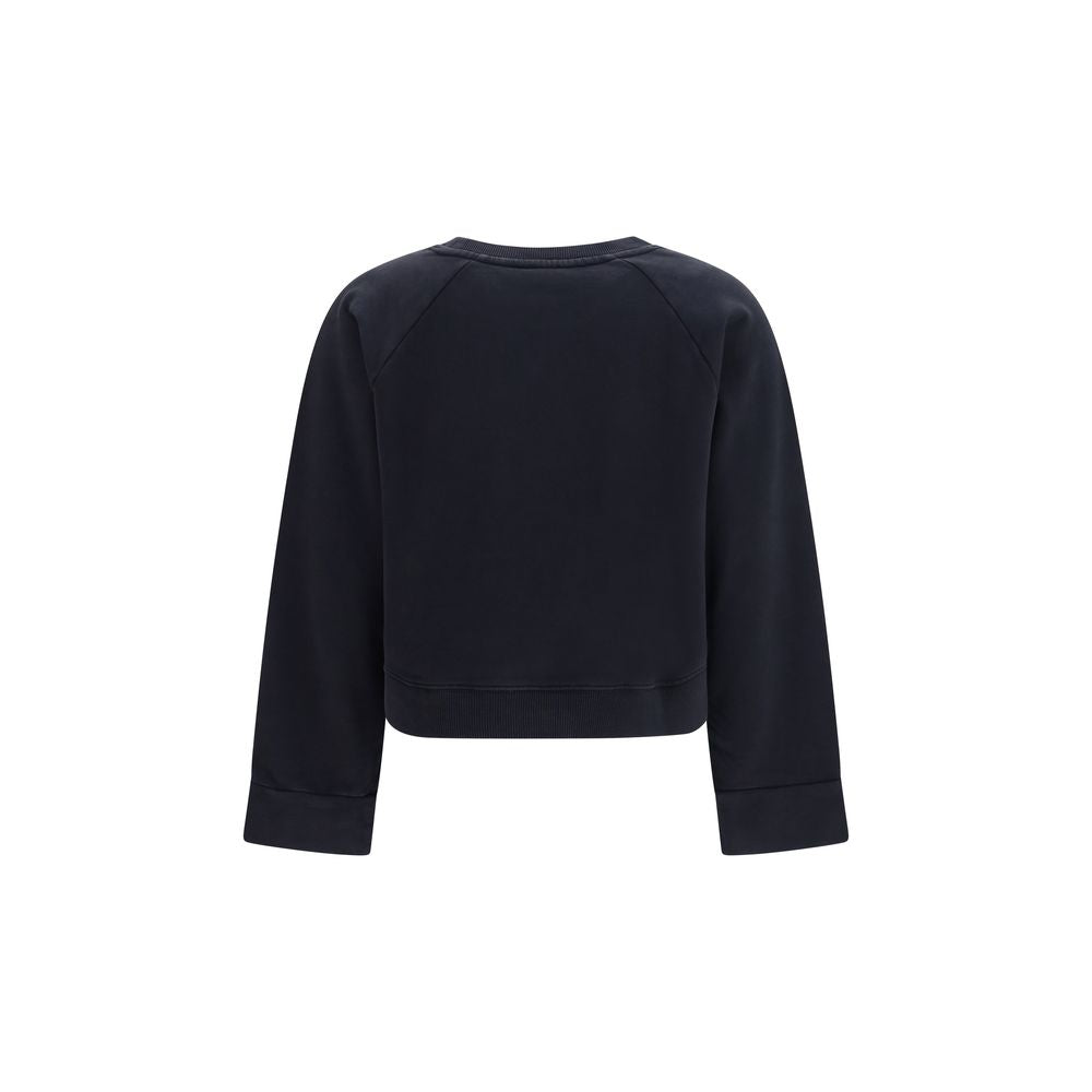 Sweatshirt by PINKO for women in cotton black, signature & print features an exquisite silhouette, showcasing and crew neckline details for a exquisite look.