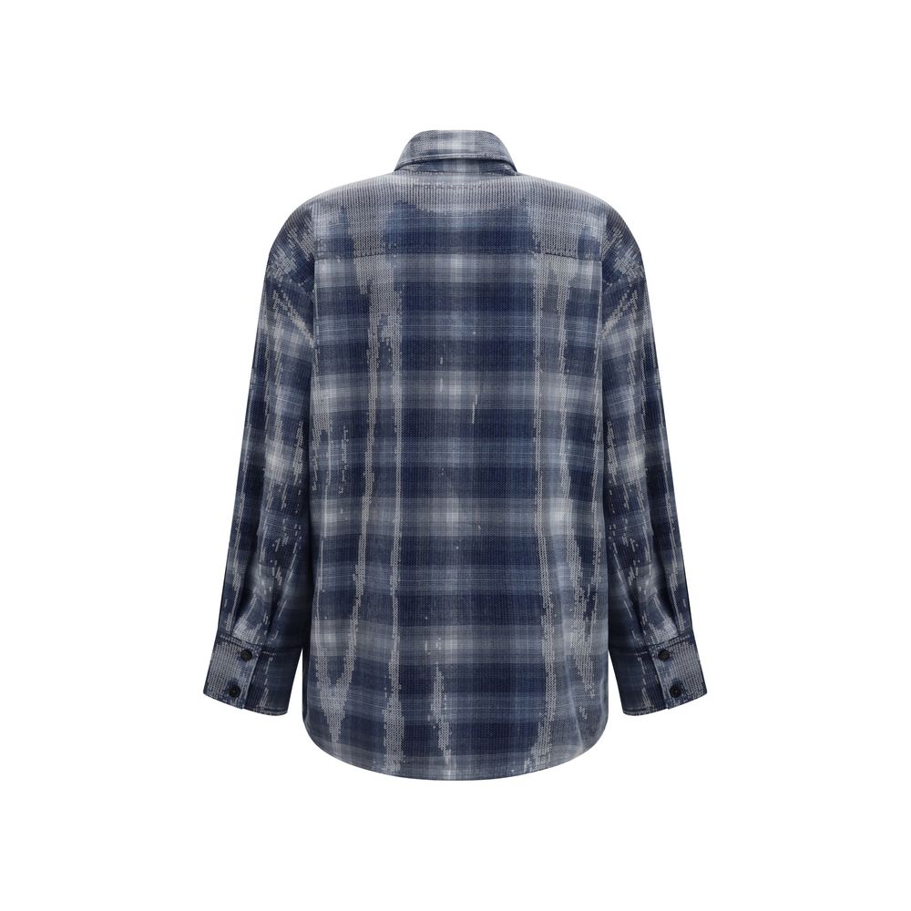 Shirt by PINKO for women in polyester & sequins blue & patterned features an polished silhouette, showcasing a sophisticated and detail for a truly polished finish.