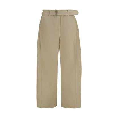 Magda Butrym Beige Cotton Casual Pants