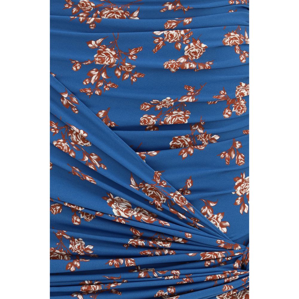 Skirt by Magda Butrym for women in stretch polyamide blue, floral & print features a captivating silhouette, showcasing the captivating Women's Stretch Polyamide Mini Skirt design with a sophisticated mini for a captivating look.