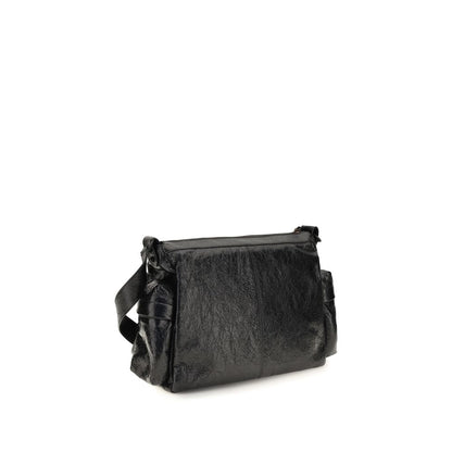Medium 2-in-1 Shoulder & Crossbody Bag by Balenciaga for men in zamak cotton canvas calf & lambskin leather black & signature presents a versatile silhouette, showcasing a secure zipper and versatile with versatile crossbody-strap, shoulder-strap & adjustable-strap for a sophisticated look.