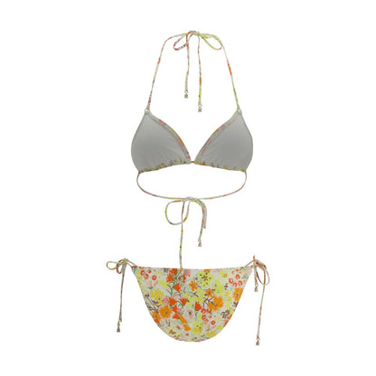 Bikini by Zimmermann for women in stretch polyamide multicolor features an riviera chic silhouette that beautifully encapsulates the signature aesthetic of the Women's Stretch Polyamide Bikini.