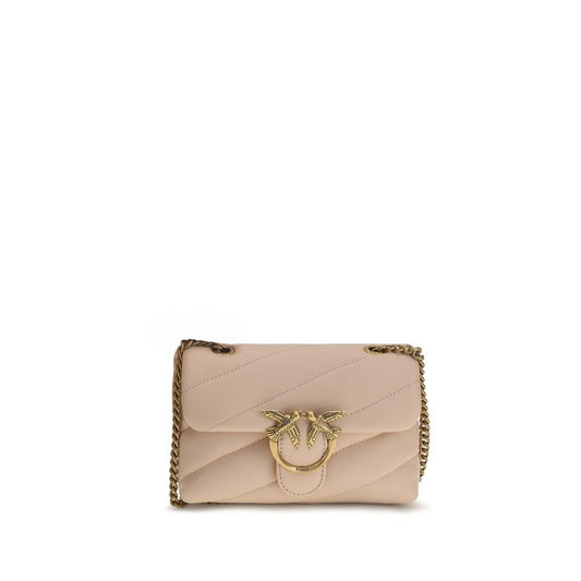 Crossbody Quilted Shoulder Bag by PINKO for women in bos taurus calf leather gold, multicolor, signature & monogram features a enviable silhouette, showcasing a secure snap, magnetic & buckle, ample , and enviable crossbody-strap for a enviable finish.