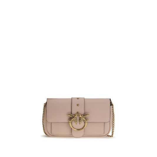Shoulder Bag by PINKO for women in bos taurus calf leather multicolor, signature & monogram presents a versatile silhouette, showcasing a secure zipper, buckle & clasp and versatile built-in-compartments & cardholder with versatile shoulder-strap & adjustable-strap for a sophisticated look.