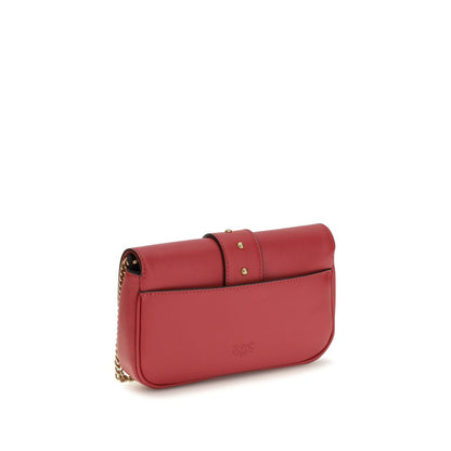 Shoulder Bag by PINKO for women in bos taurus calf leather multicolor, signature & monogram presents a versatile silhouette, showcasing a secure zipper, buckle & clasp and versatile built-in-compartments & cardholder with versatile shoulder-strap & adjustable-strap for a sophisticated look.