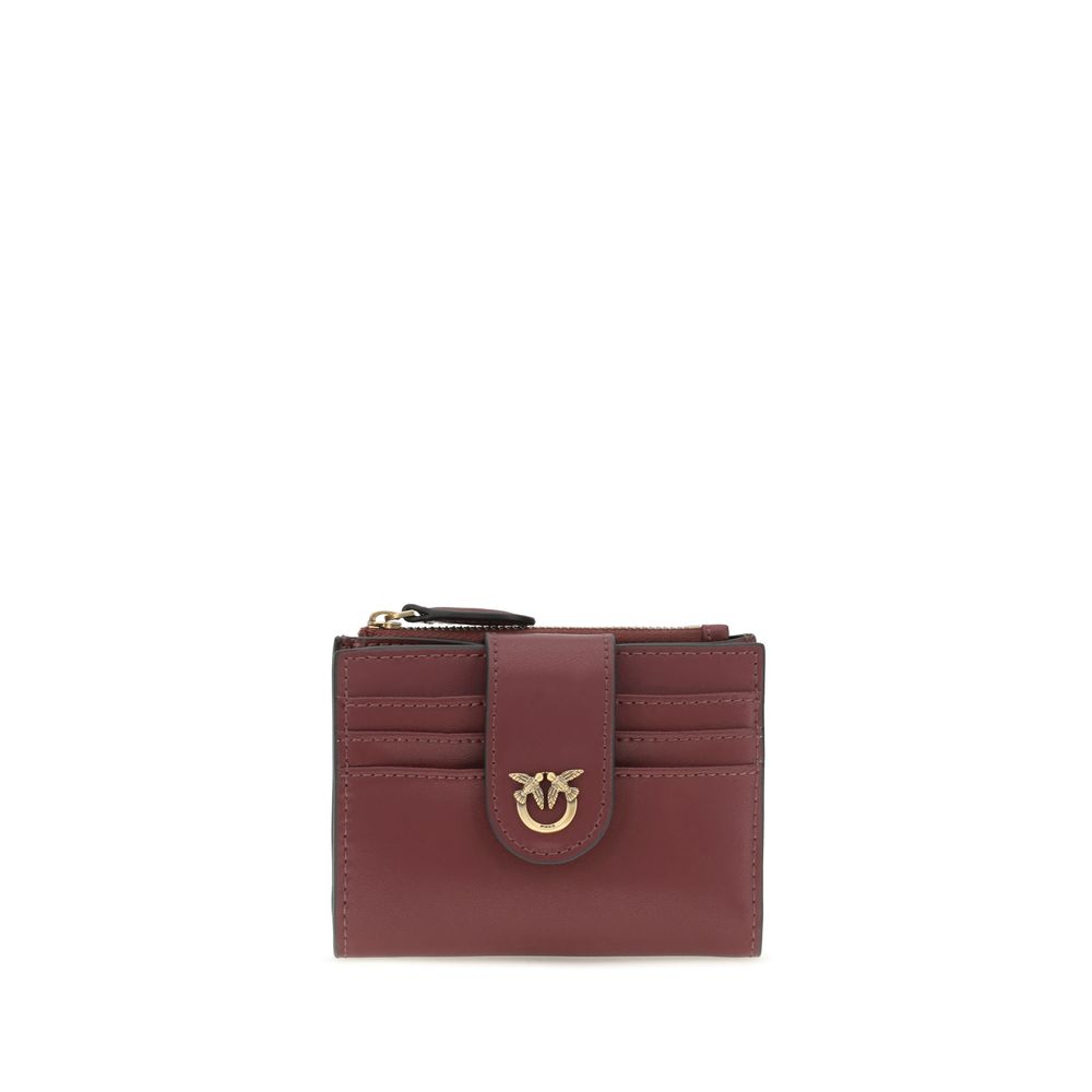 Wallet by PINKO for women in bos taurus calf leather multicolor showcases a distinguished silhouette, artfully capturing the essence of the distinguished Love Birds Bos Taurus Calf Leather Wallet design with functional coin-purse.