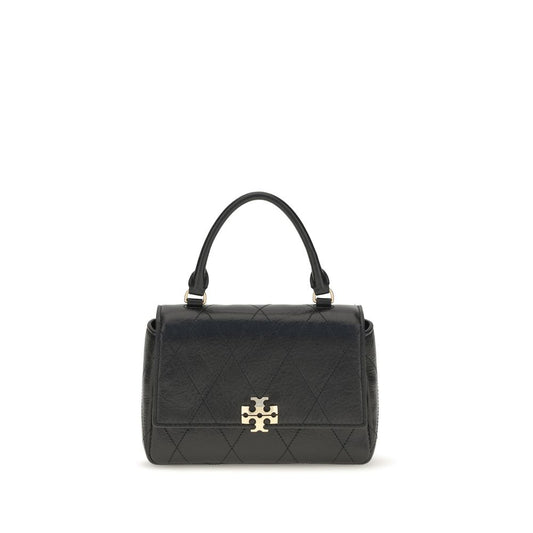 Cardholder Wallet by Tory Burch for women in bos taurus calf grained leather black presents a architectural silhouette from the Charlie Bos Taurus Calf Grained Leather Cardholder Wallet collection, showcasing architectural card-organization compact-design for a architectural finish.