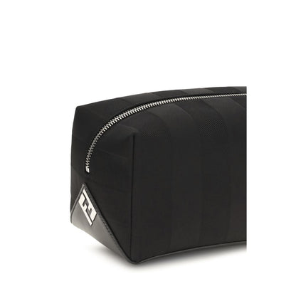 Wallet by Fendi for men in polyamide & polyester beige, silver & striped presents a streamlined silhouette, showcasing the sophisticated design of the Polyamide & Polyester Wallet collection with functional .