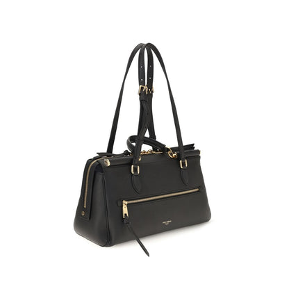 Shoulder Bag by Dolce & Gabbana for women in bos taurus calf leather black & gold features an effortlessly chic silhouette with a secure zipper, ample , and versatile shoulder-strap, adjustable-strap & handle for effortlessly chic everyday luxury.