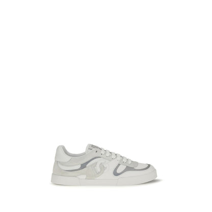 Sneakers by Dolce & Gabbana for men in bos taurus calf leather white & signature presents a sumptuous silhouette, artfully capturing the essence of the Men's Low Top Bos Taurus Calf Leather Sneakers with its sumptuous low-top style design.