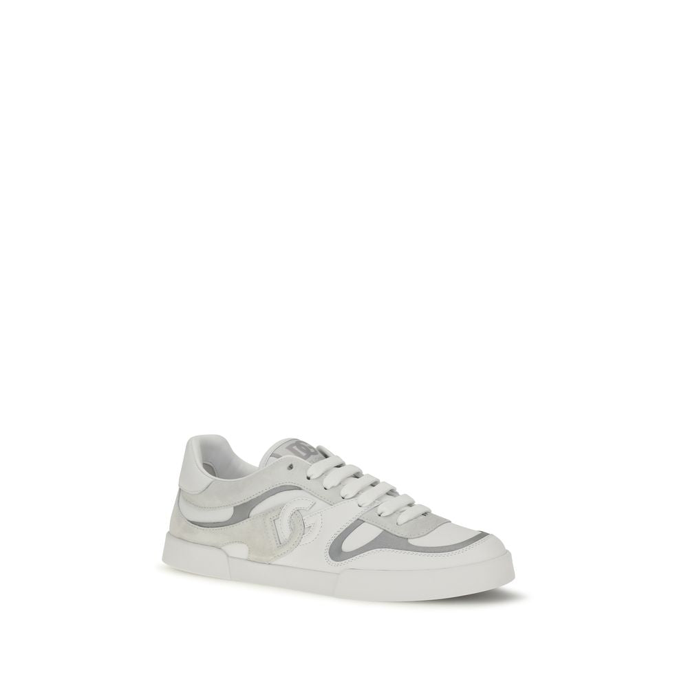Sneakers by Dolce & Gabbana for men in bos taurus calf leather white & signature features an versatile design from the Men's Low Top Bos Taurus Calf Leather Sneakers collection, highlighting a versatile low-top style for a premium, high-fashion look.