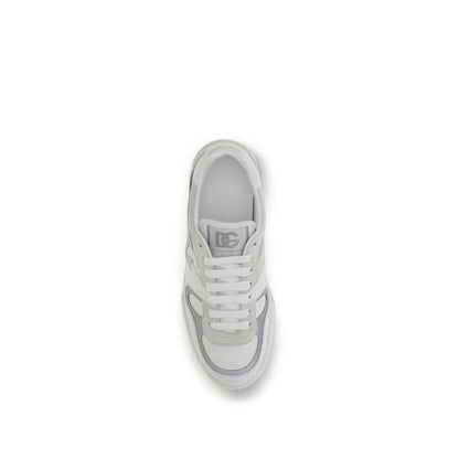 Sneakers by Dolce & Gabbana for men in bos taurus calf leather white & signature presents a on trend silhouette from the Men's Low Top Bos Taurus Calf Leather Sneakers collection, showcasing a on trend low-top style for an elevated aesthetic.