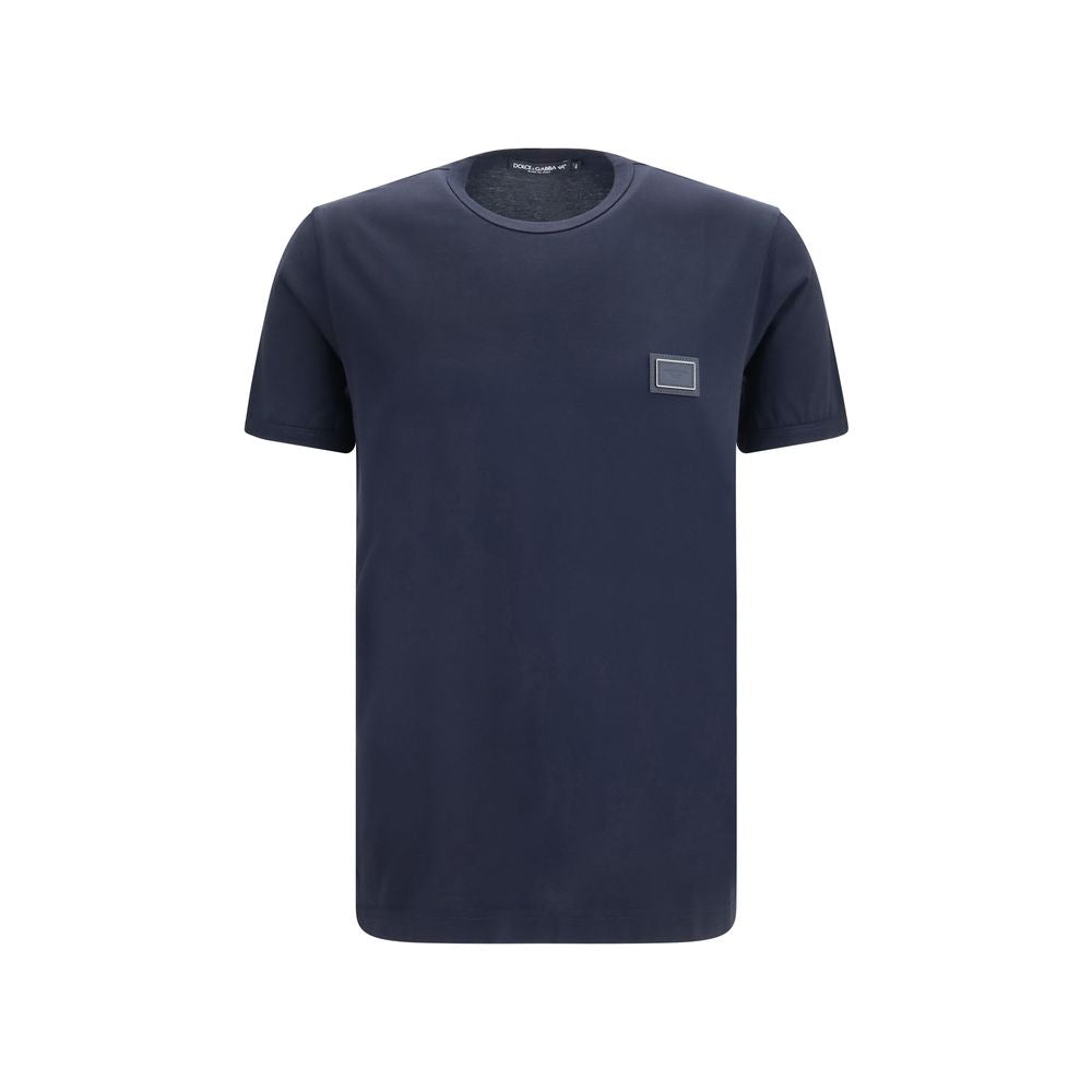 T-Shirt by Dolce & Gabbana for men in cotton black features an on trend silhouette, perfectly showcasing a on trend short-sleeve and crew neckline for an elevated aesthetic.