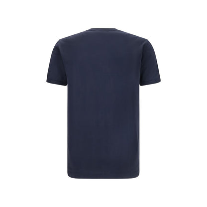 T-Shirt by Dolce & Gabbana for men in cotton black showcases a dramatic silhouette, elegantly detailed with a dramatic crew neckline and for a truly dramatic finish.