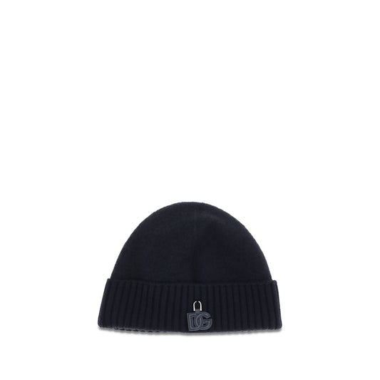 Beanie Hat by Dolce & Gabbana for men in wool black presents a urban-chic silhouette, showcasing the urban-chic craftsmanship of this Wool Beanie Hat.