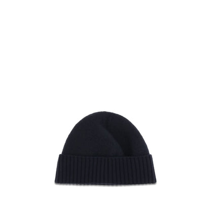 Beanie Hat by Dolce & Gabbana for men in wool black presents a urban-chic silhouette, artfully capturing the essence of the urban-chic Wool Beanie Hat design for a sophisticated look.