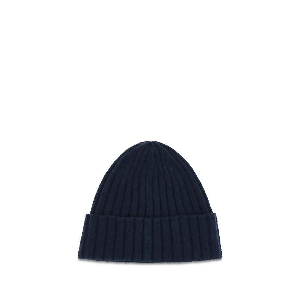 Beanie Hat by Dolce & Gabbana for men in wool blue & signature features a refined luxury silhouette, artfully capturing the essence of the refined luxury Wool Beanie Hat design for a sophisticated, premium look.