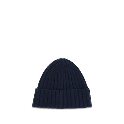 Beanie Hat by Dolce & Gabbana for men in wool blue & signature features a refined luxury silhouette, artfully capturing the essence of the refined luxury Wool Beanie Hat design for a sophisticated, premium look.