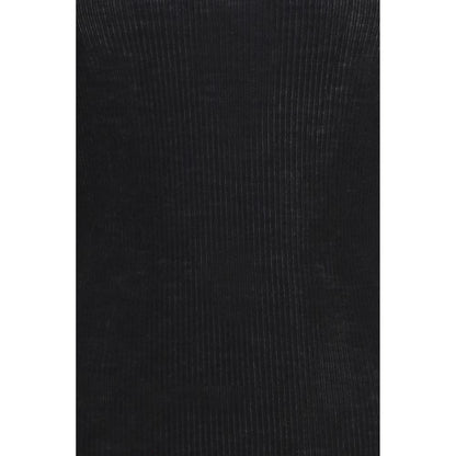Sweatshirt by Rick Owens for men in merino wool black & signature presents a smart casual silhouette, featuring a smart casual and for a sophisticated look.