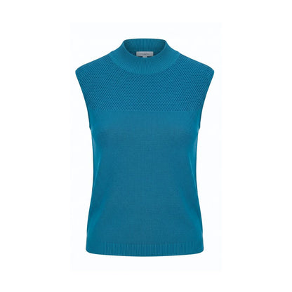 Malo Blue Silk Women Sweater