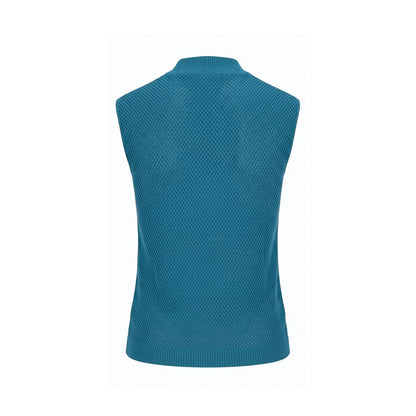 Malo Blue Silk Women Sweater