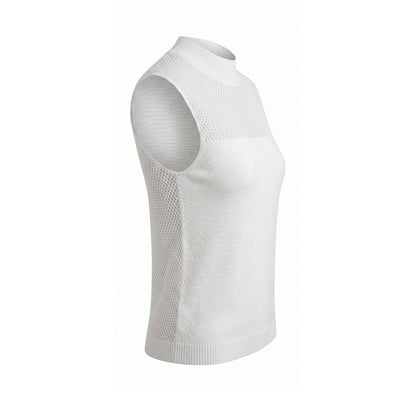 Malo White Silk Women Sweater