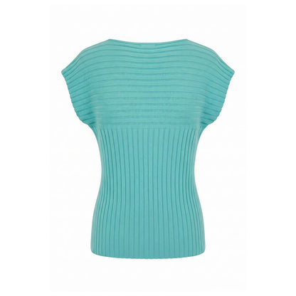 Malo Light Blue Cotton Women Sweater