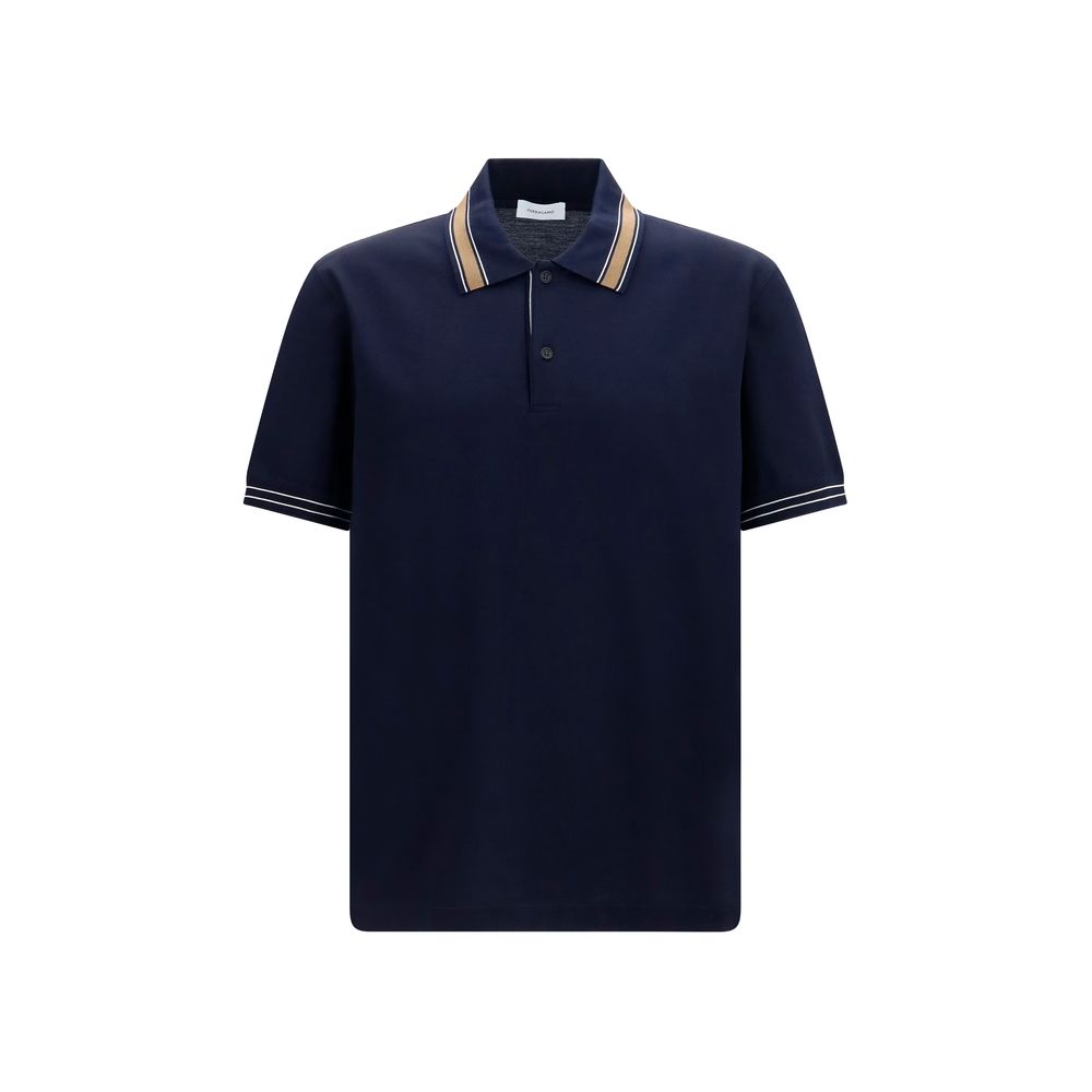 This Polo Shirt by Ferragamo for men in cotton blue presents a flawless silhouette, showcasing flawless detailing and a refined for a truly flawless aesthetic.