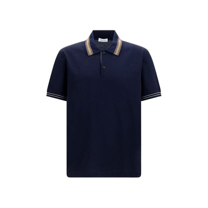 This Polo Shirt by Ferragamo for men in cotton blue presents a flawless silhouette, showcasing flawless detailing and a refined for a truly flawless aesthetic.