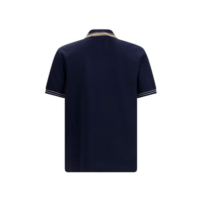 Polo Shirt by Ferragamo for men in cotton blue showcases a enviable silhouette, featuring a refined and for a enviable finish.