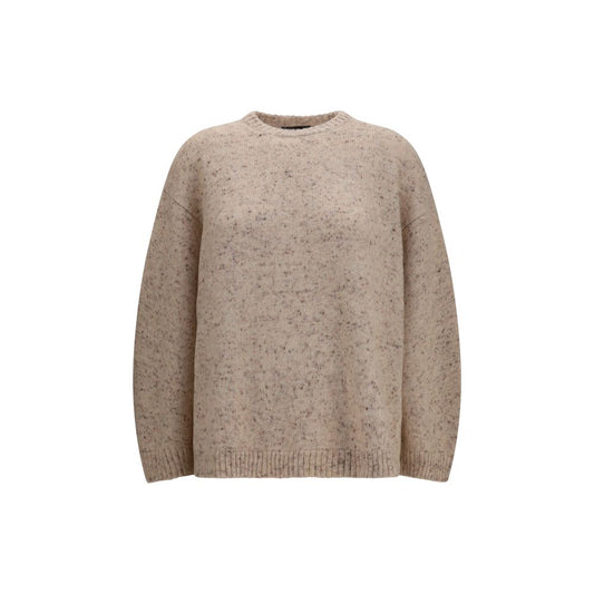 Sweatshirt by Fabiana Filippi for women in polyamide mohair merino & alpaca wool beige features an magnificent silhouette, showcasing a sophisticated crew neckline and detail for a truly magnificent finish.