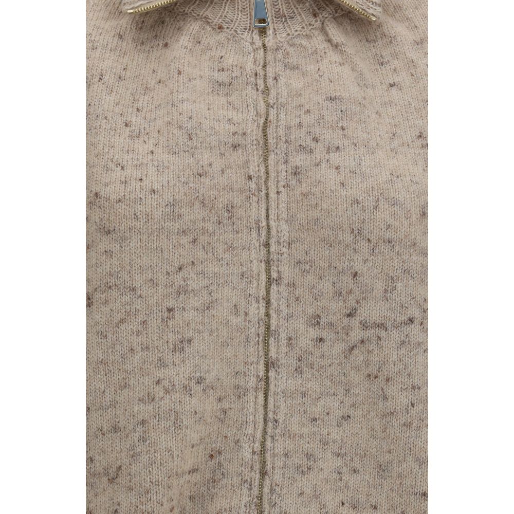 Bomber Jacket by Fabiana Filippi for women in polyamide mohair merino & alpaca wool beige features an on trend silhouette, showcasing refined and a sophisticated for a truly on trend finish.