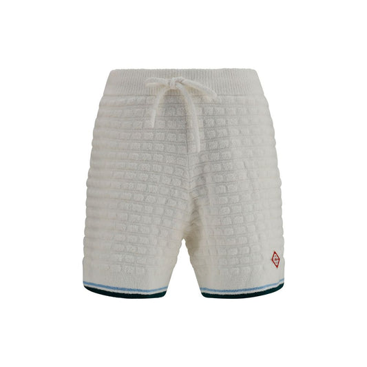 Bermuda Shorts by Casablanca for men in nylon & cotton white & striped features a eye catching regular-fit and short with a eye catching .