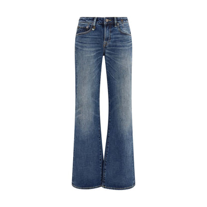 R13 Blue Cotton Straight-Leg Jeans
