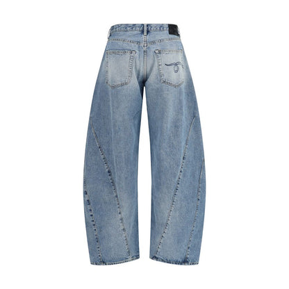 R13 Blue Cotton Jeans Denim