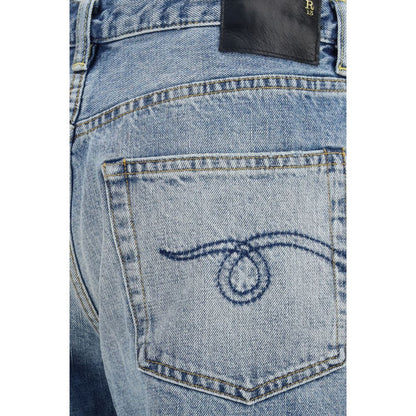 R13 Blue Cotton Jeans Denim