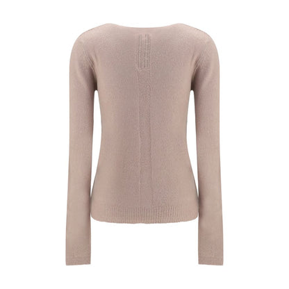 Sweater by Rick Owens for women in polyamide cashmere & capra leather multicolor showcases a downtown chic silhouette, artfully finished with a downtown chic v-neck neckline and for a sophisticated, high-end look.