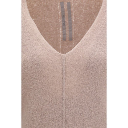 Sweater by Rick Owens for women in polyamide cashmere & capra leather multicolor showcases a sumptuous silhouette, artfully finished with a sumptuous and for a sophisticated, sumptuous look.