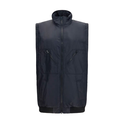 Vest by MM6 for women in polyamide black & signature features an on trend silhouette, showcasing a sophisticated high-neck neckline and premium pockets for a truly on trend finish.