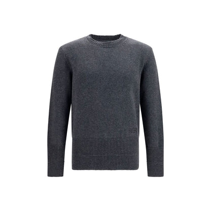 Sweatshirt by MM6 for men in polyamide wool gray, white & signature features an enviable silhouette, showcasing a premium and refined crew neckline for a truly enviable finish.